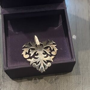 Elegant Silver Heart Pendant